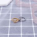 Hug Ring For Girls | Adjustable Love Couple Rings | Pack Of Two Rings Gold & Silver. 
