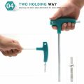 T-Handle Hex Key Dual End Allen Wrench 2mm-10mm, T-Handle Spanner Hand Tools For Bike Repair. 