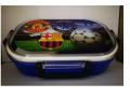 Printed MANCHESTER UNITED Plastic Lunch Box for School Kids/Rectangular Shape/Includes Curry Box/Food Grade/Kids Lunch Box. 