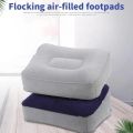 【HOT】 Portable Soft Footrest Pillow PVC Inflatable Foot Rest Folding Pillow Cushion Travel Office Home Leg Up Relaxing Feet Tool. 