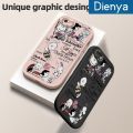 dienya For iPhone 6 iPhone 6s Case Cartoon Snoopy Thin New Design Leather Soft Back Cover Camera Protect Cases Shockproof Casing. 