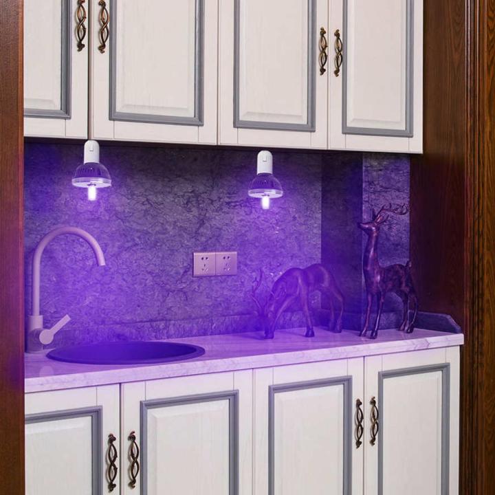 E27 AC220V UVC Bulb UV Light Ultraviolet Cleaning Lamp for Bedroom Bathroom Kitchen