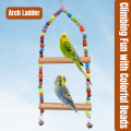 Parrot Toys, Bird Toys, Cage Accessories for Birds – 8-in-1 Bird Toys Set with Parrot Swing, Parrot Ladder, Bird Toys for Parrot, Bird Toys Pack, Bird Toys Wooden Ladder, Parrot Swing Ladder for Budgies, Lovebirds, Cockatiels, Finches. 