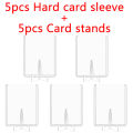 Set Pokemon Card Sleeves Hard Cards Slab Grade Stands Star Protector Case Acrylic Plastic Clear Game Holder Storage Kid Toy Gift. 