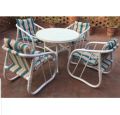 New Waterproof Outdoor Garden Chairs (full set of 4) - With Table and Umbrella Best Quailty. 