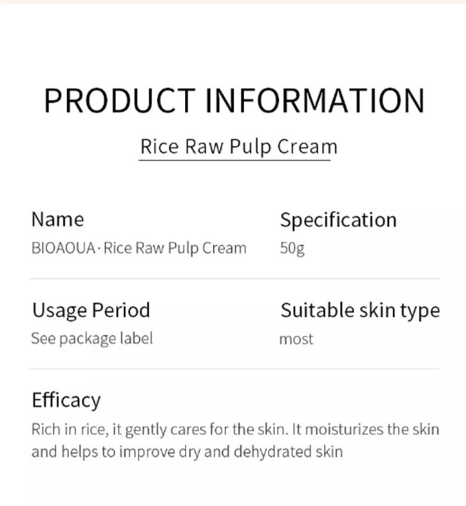 BIOAQUA%20RICE%20RAW%20Pulp%20Moisturizing%20Face%20Cream%2050g%20BQY56303%20-%20Image%204