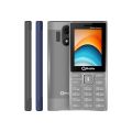 QMobile E990i Sirocco - Metal Body Slim Design - Dual Sim - 2.4 Inch Display - Slim - 1400mAH Battery - Auto-Call Record - Wireless FM Radio - 1 year Brand warranty. 