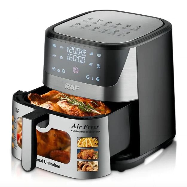 RAF 10.6 Quarts Home Kitchen Appliance Oil-free Digital Electric Air Fryer Cooker R.5351 - 1500 W 10L