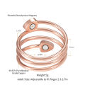 Energinox Wholesale Solid Wedding Magnetic Wholesale Adjustable Mens Pure Copper Ring Jewelry. 