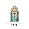 Decorative Stickers for Luggages 50pcs Cute Church Window Flower Graffiti Stickers Aesthetic Art Decals Diy Craft for Scrapbook Phone Travel Luggage Skateboard Church Window Sticker. 