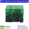 JQX-62F-2Z 120A 220V AC Pure Copper Power Relay for Heavy-Duty Applications Automatic Changeover 8 Pin DPDT Transparent Shell 120A 12V DC Relay by Electrica. 