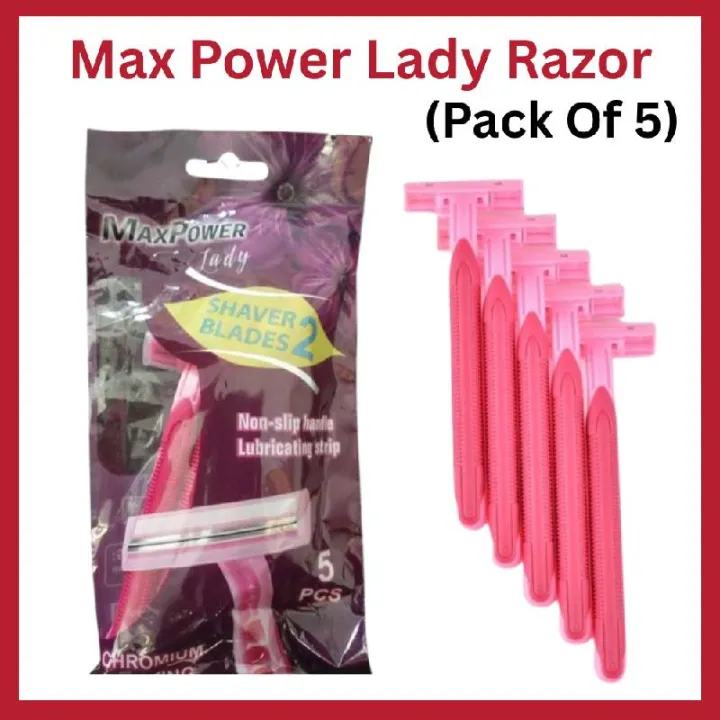 Supermax Lady Razor Power Max Lady Razor 5 Piece Bikini Razor Woman | Daraz.pk