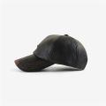 Casual Hat Autumn and Winter Plus Velvet Cap Leather Baseball Cap for Men. 