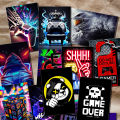 Gaming Posters of your choice 40 Cards 4x6 For Wall Decor - Gaming Room. 