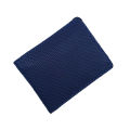 Pocket Size Blue Doted Leather Wallet. 