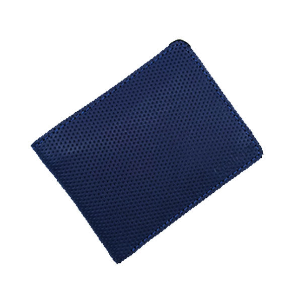 Pocket Size Blue Doted Leather Wallet