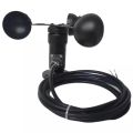 CE certificate RS485 0.4-2V Pulse zigbee aluminium alloy three cup anemometer Wind speed velocity sensor for weather station. 