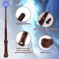 2 Piece Light Up Magic Wizard Wands Sound Illuminating Toy Wand. 