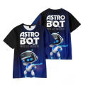 2024Game ASTRO BOT T-Shirt Cartoon T Shirts for Boys Girls Funny Tshirt Children's Graphic Tee Shirts Kids Round Neck Clothes. 