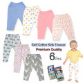 6 / 12 - Pcs Set - Soft Cotton Trouser - 0 Month to 12 Month Newborn Baby Babies Pajama For Kids Boys and Girls - New Born Legging Pant Summer and Winter Trousers Bottom Cloth and accessories. 