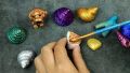 Roohan Trading - Yellow Metallic Acrylic Paint - Permanent Waterproof Paint - 30ml. 