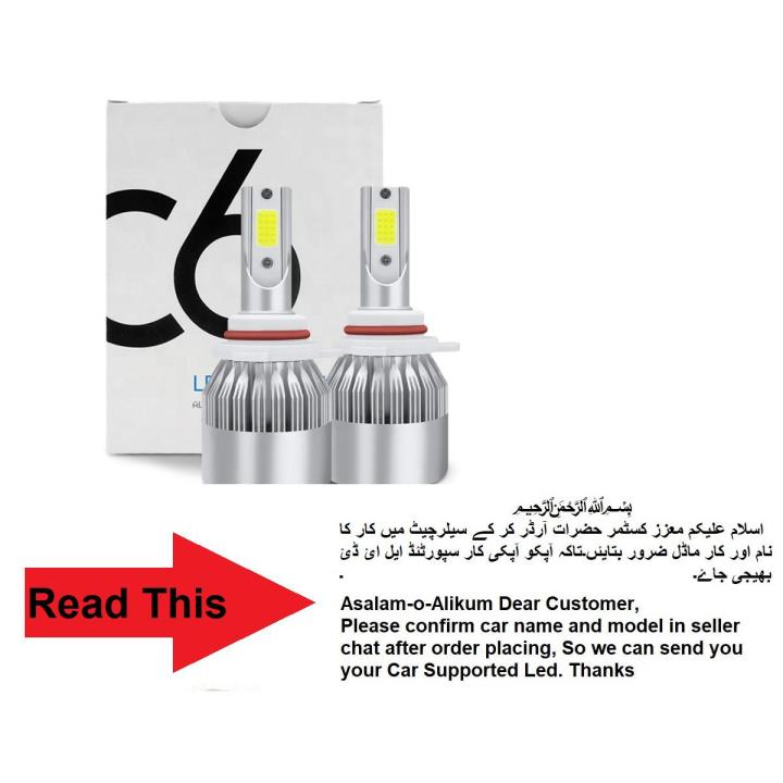 C6 Led Headlight & Fog light Bulbs H4,H11,H3,H1,H7,9005,9006