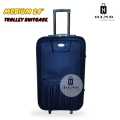 24-Inch Softside 2-Wheel Trolley Suitcase with Combination Lock. 