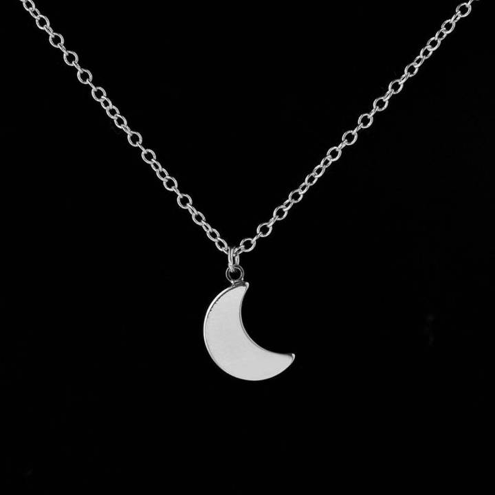 Crescent Moon Necklace Half Moon Pendant