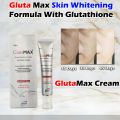 GlutaMax Skin Brightening Cream With Glutathione Reveals Beautiful And Perfect White Skin. 