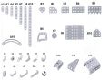 239 Pieces Metal Alloy Building Block with You Can Create 25 Different Models Interesting Puzzle Educational Mechanic Toys. 