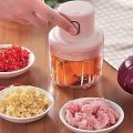 Portable USB Rechargeable Electric Fruit Vegetable Onion Garlic Cutter Food Speedy Chopper Mini Slicer, Food Processor. 