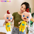 70cm big size JJ Cocomelon JoJo Plush Toy bus baby yellow clothes doll plush toys children's gift. 