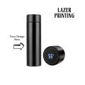 CUSTOMIZE Name Water Bottle LED Temperature Display | Imported 500ml Stainless Steel Cold & Hot Water Bottle for Boys Girls & Kids, Sports & Gym | Thermos Flask | (Half Liter). 