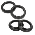 Front Fork Shock Oil Seal, Front Fork Dust Seal Wearproof Replacement for XVS650 V Star for Motorcycle. 