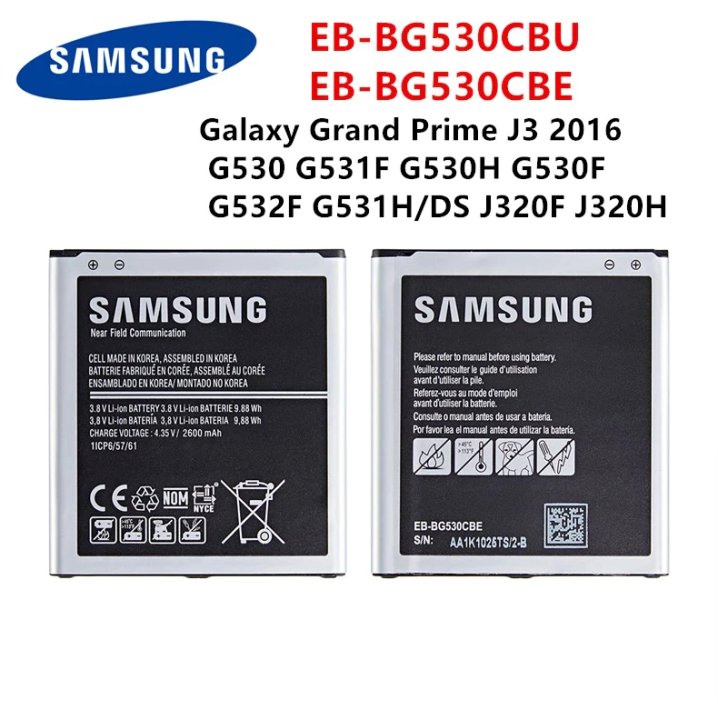 Samsung%20Grand%20Prime%20,%20Grand%20Prime%20Plus%20,%20Grand%20Prime%20Pro%20,%20J5%202015%20,%20J3%20Pro%20,%20J3%20Battery%20Replacement%20EB-BG530BBE%20Original%20Battery%20%20with%202600%20mAh%20Capacity%20NFC%20Activated%20Battery%20-%20Image%202