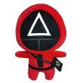 【shengxiong6525】12cm Squid Game Netflix Doll Plush Toy Cartoon Squid Game Halloween Christmas Gift C. 