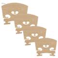 Replacement Maple Bridge for 1/8 Violin Parts 3.67x3.2x0.5cm Wood Color. 