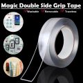 1 Pcs Double Sided Tape Heavy Duty 3 Meter Multipurpose Wall Adhesive Strips Removable Mounting ,Reusable Strong Sticky Transparent. 
