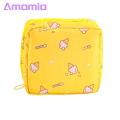 The bag is large enough to hold a few day or night tampons to meet your needs throughout the day; has a zipper closure for easy access and is lightweight for easy portability.. 