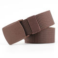 Men Imported Breathable Nylon Web Canvas Fabric Belt With Plastic Buckle.. 