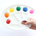 9 Pcs No Spill Paint Cups Set with Paint Brushes and Paint Tray Palette, Paint Cups with Lids for Kids Art Painting. 