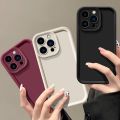 Silicone Phone Case for iPhone 16 Pro Max Plus 16+ 16P IP Candy Color Casing Shockproof Lens Back Protection Cover. 