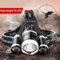 Powerful Waterproof Emergency Lights 3x Cree T6 USb Zoom Head Lamp Faros COB led Headlamp. 