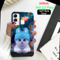 Infinix Hot 12 Play Back Cover Girls and Boys - Cat Style Mobile Back Cover Pouch - Airbag Case Anti Shockproof Phone Case. 