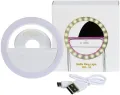 Rechargeable LED Selfie Ring Light with 36 LEDs for Smartphone Photography. 