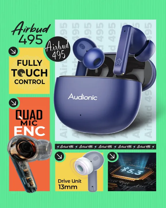 Audionic%20Airbud%20495%20Wireless%20Earbuds%20%7C%2040Hr%20Long%20Battery%20Budget%20Earbuds%20%7C%20Quad%20MIC%20Noise%20Cancelling%20Earbuds%20For%20Calling%20%7C%20Gaming%20Mode%2050ms%20Low%20Latency%20%7C%20BT%205.3%20USB-C%20TWS%20-%20Image%203