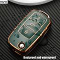 TPU Car Flip Key Case Cover Shell For Volkswagen VW Polo Golf Passat Tiguan Beetle Caddy T5 Up Eos Skoda Octavia Seat Leon Altea. 