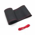 Ultra-fine Fiber Leather Steering Wheel Covers - With Needle & Thread. 