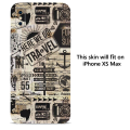 For Apple iPhone XS Max Awesome Collection  Skin Wrap Series 360 Protector Sheet. 