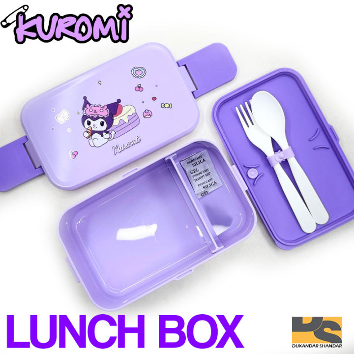 Cute Kuromi Premium Quality Lunch box BPA FREE purple color